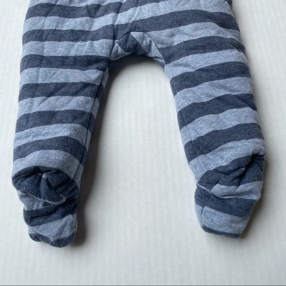 Baby Gap striped‎ snowsuit zipped puffer​​​​​​​
